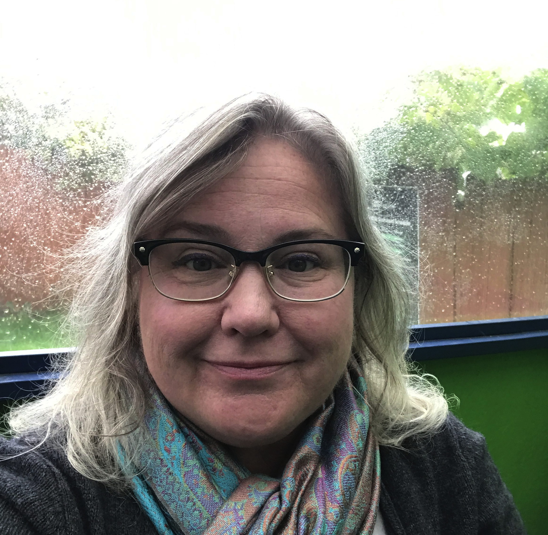 A selfie of Suzi Soroczak in the Seattle rain